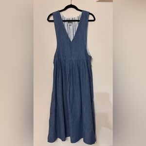 Vtg Forenza Denim Jumper Dress